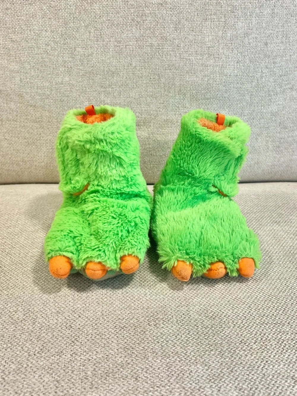 Wonder Nation Green Monster Slippers Toddler Size 7/8 – Great Condition